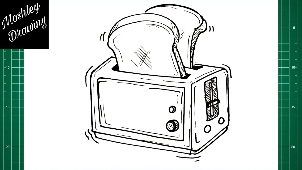 How to Draw a Bread Toaster