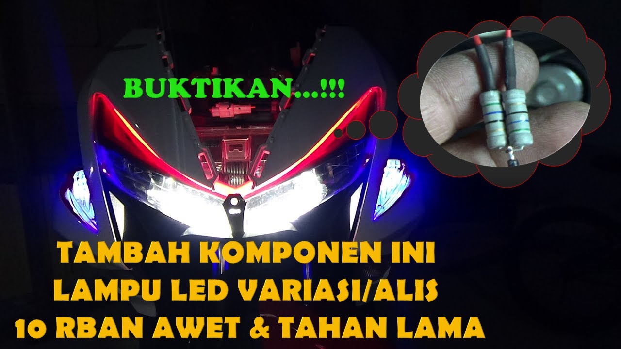 MODAL 1000//LAMPU ALIS 10 RBan DI MOTOR/MOBIL JADI AWET & TAHAN LAMA**BUKTIKAN !!