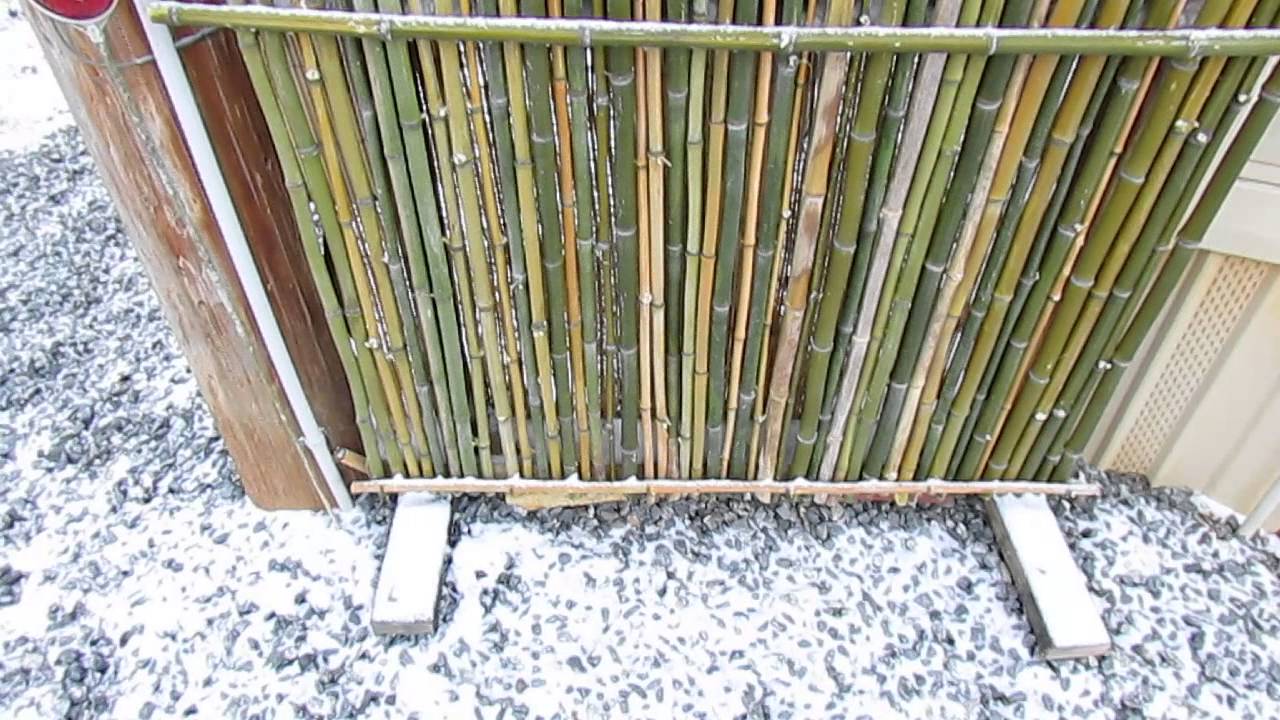 Bamboo Fence Screen Is Easy To Build