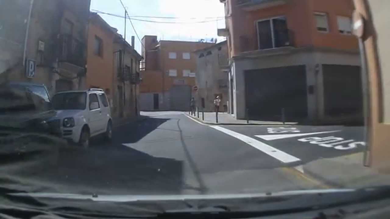 Llegada a La Bisbal del Ampurdán o La Bisbal d'Empordà
