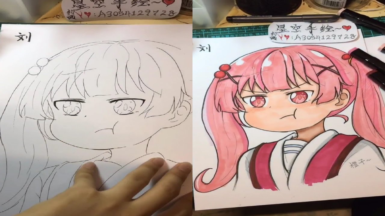 How To Anime Speed Drawing Loli Characters! EP3