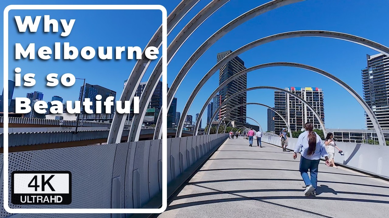 Melbourne Midday Walk: Sunny Docklands & South Wharf | 4K Real-Time Waterfront POV