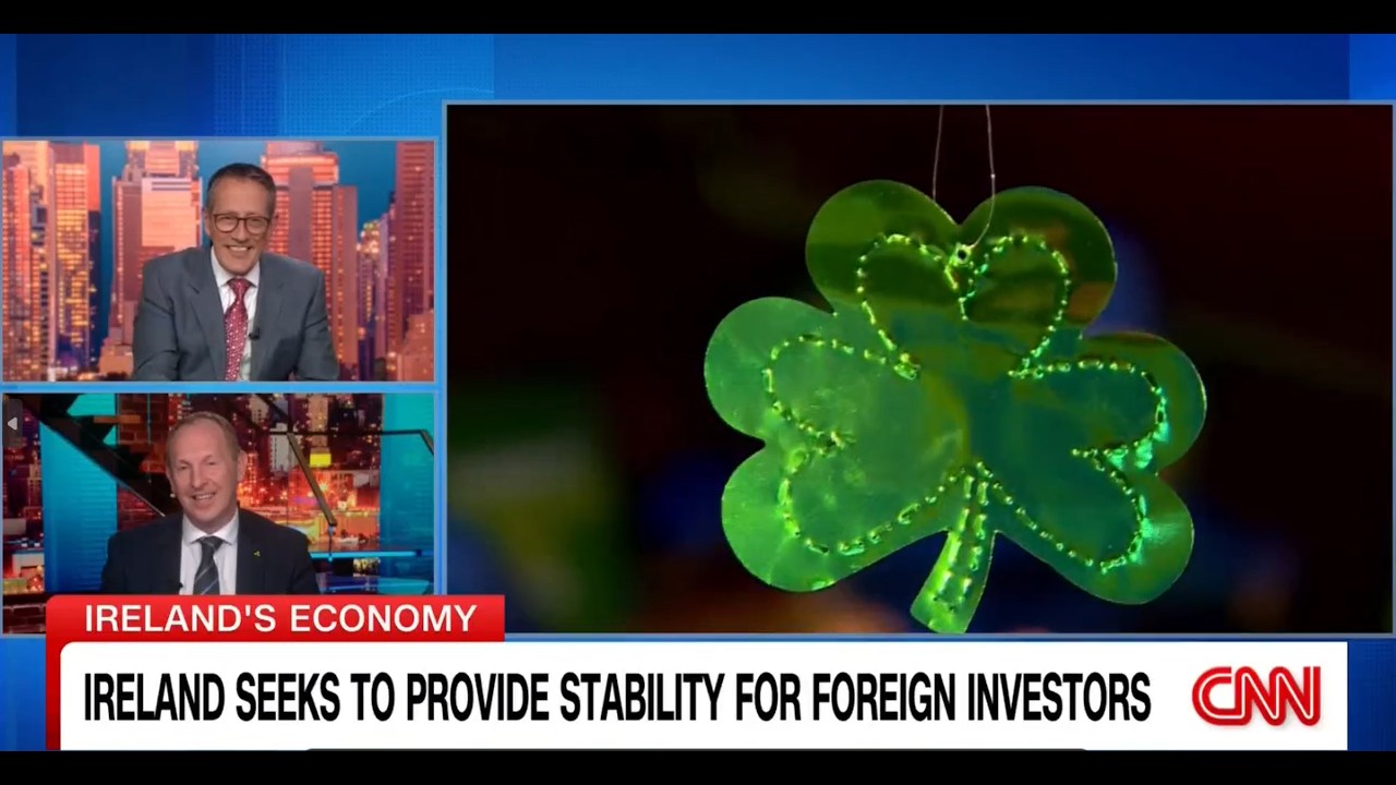 CNN’s Quest Means Business: Richard Quest interviews IDA Ireland CEO, Michael Lohan