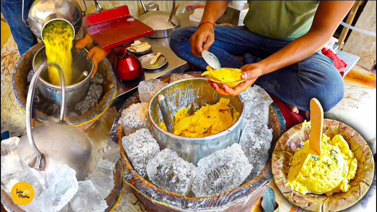 Kanpur Most Popular Thaggu Ke Laddu Ke Badnam Kulfi Bulk Making Rs 60/- Only l Kanpur Street Food