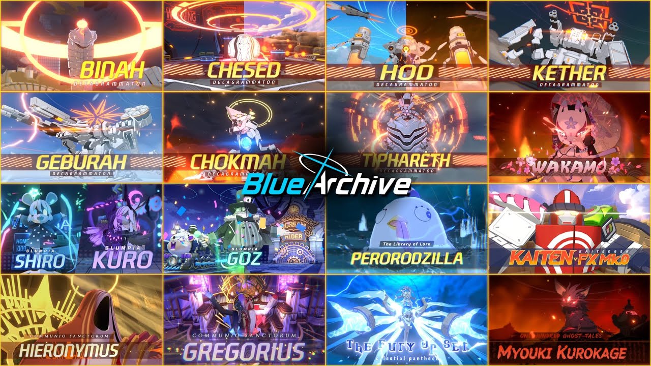 【 Blue Archive 】 All Raid Boss Cutscenes