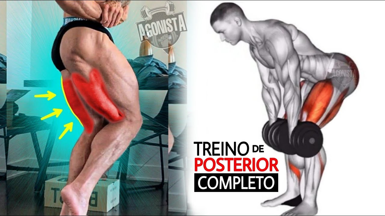 Treine Posterior de coxa completo Melhores Exercícios com halteres