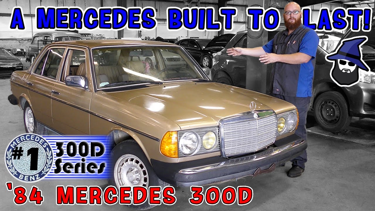 Tank of a Mercedes 300D with a 3L Turbo Diesel! CAR WIZARD finds lots of surprises under the hood!