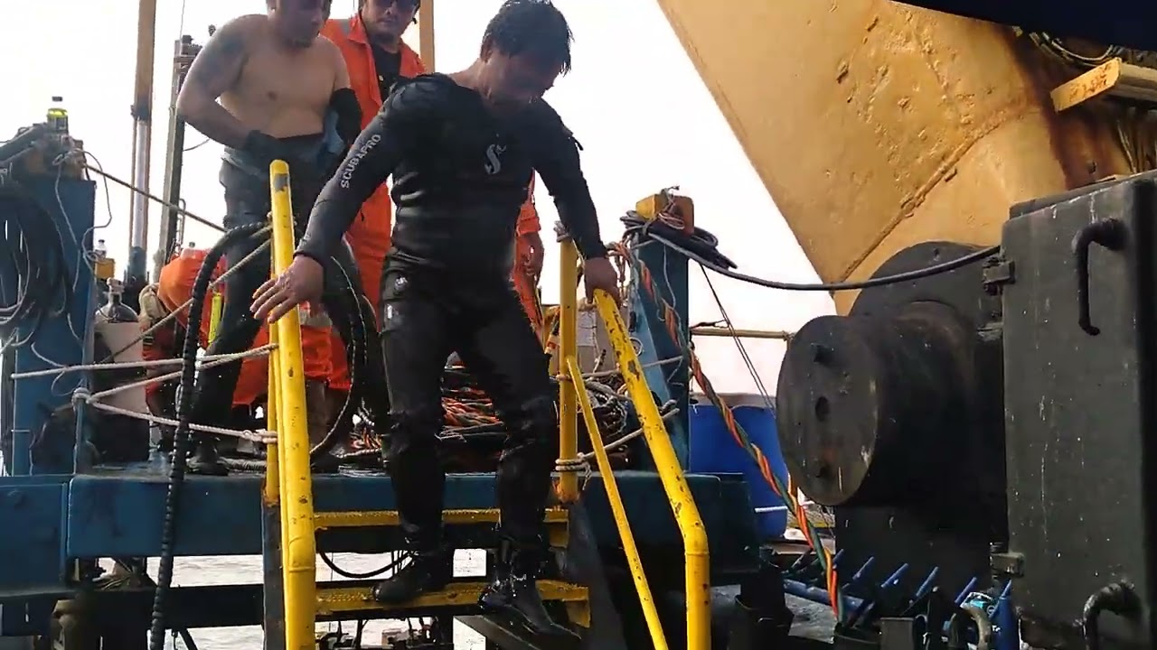 decompression chamber after dive