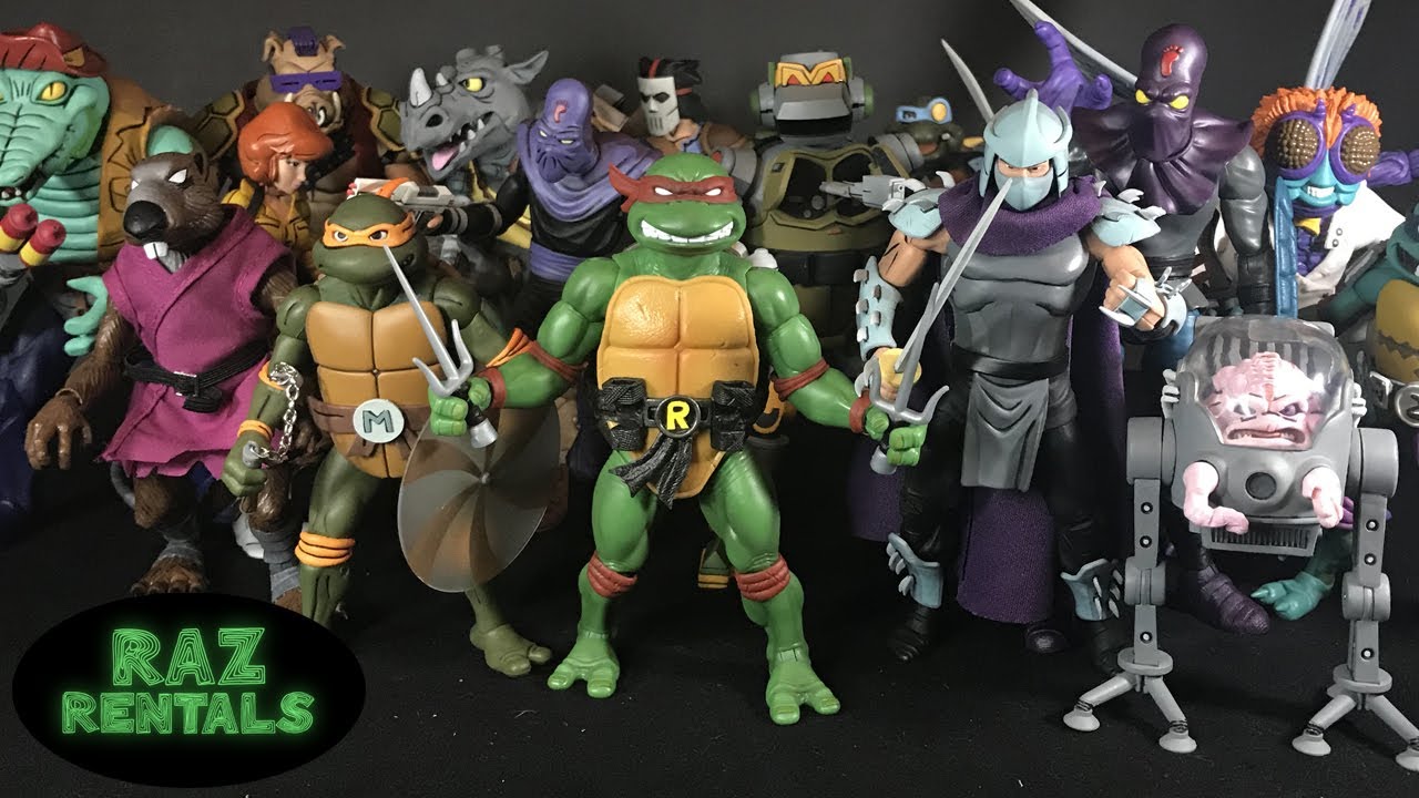 Super7 TMNT Ultimates Vs Neca TMNT Toon Turtles Size Comparison Teenage Mutant Ninja Turtles Raphael