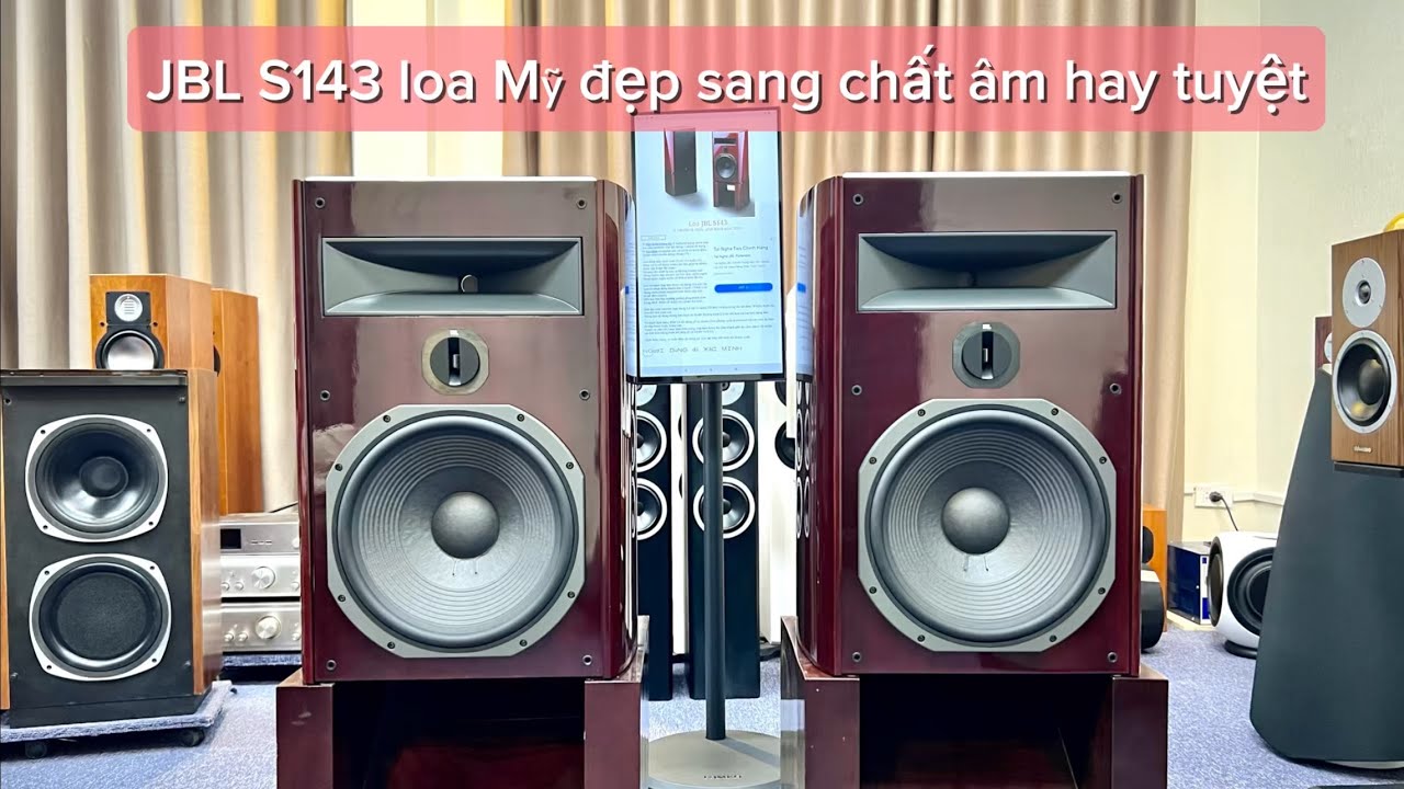 Loa Mỹ JBL S143 b&oacute;ng piano đẹp sang chất &acirc;m cao cấp hay tuyệt | Sonic Audio