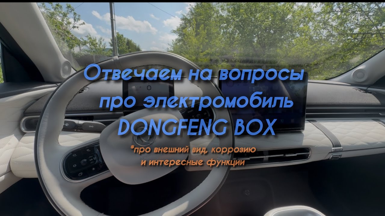 Дополнительные функции в электромобиле DONGFENG BOX, отвечаем на вопросы подписчиков