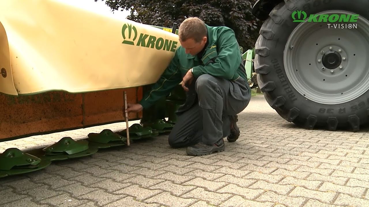 KRONE-Tutorial: Das Mähwerk richtig einstellen