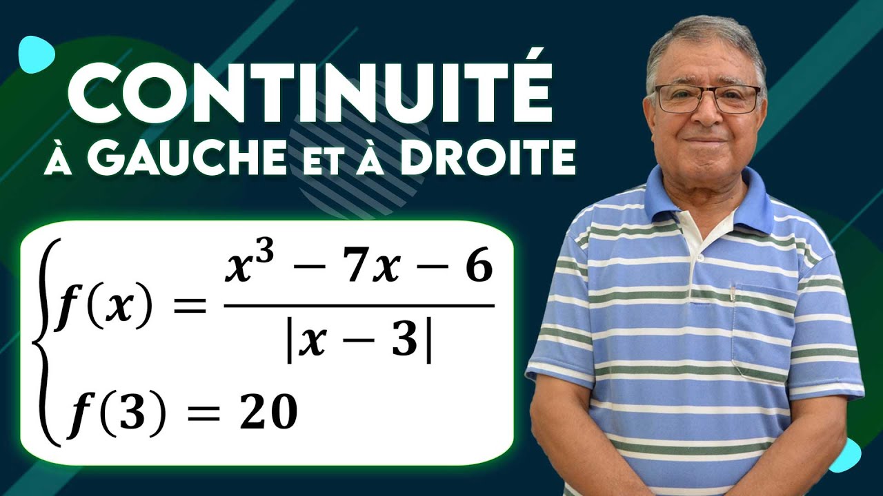 Continuité à gauche et à droite d'un point