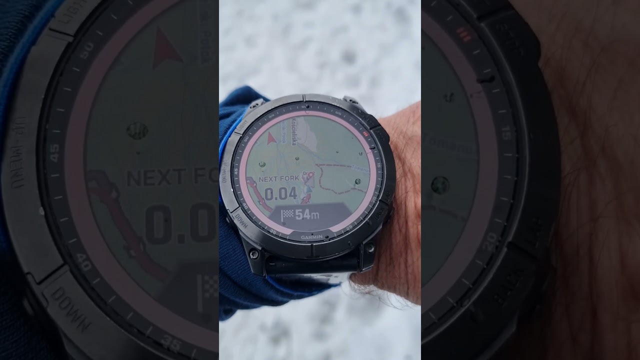 Dokładność nawigacji na zegrsku Garmin Fenix 7 Pro Solar