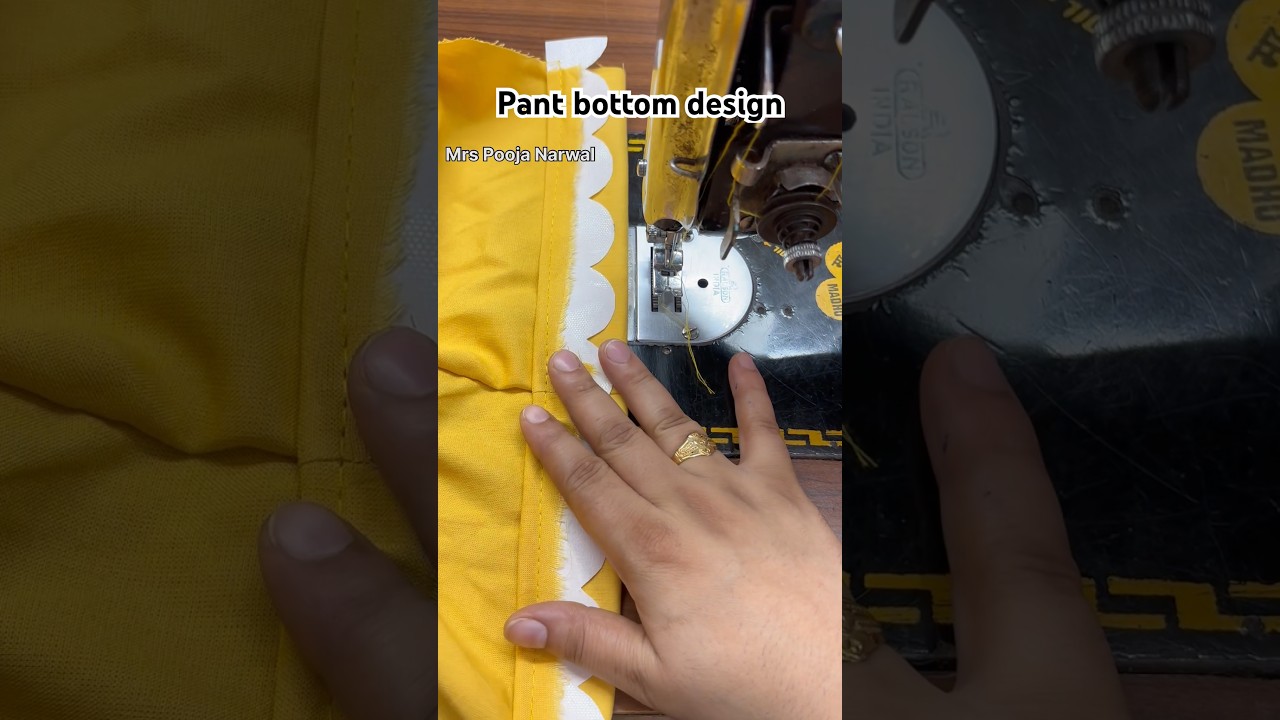 Pant bottom design #new #stitching #trending #sewing