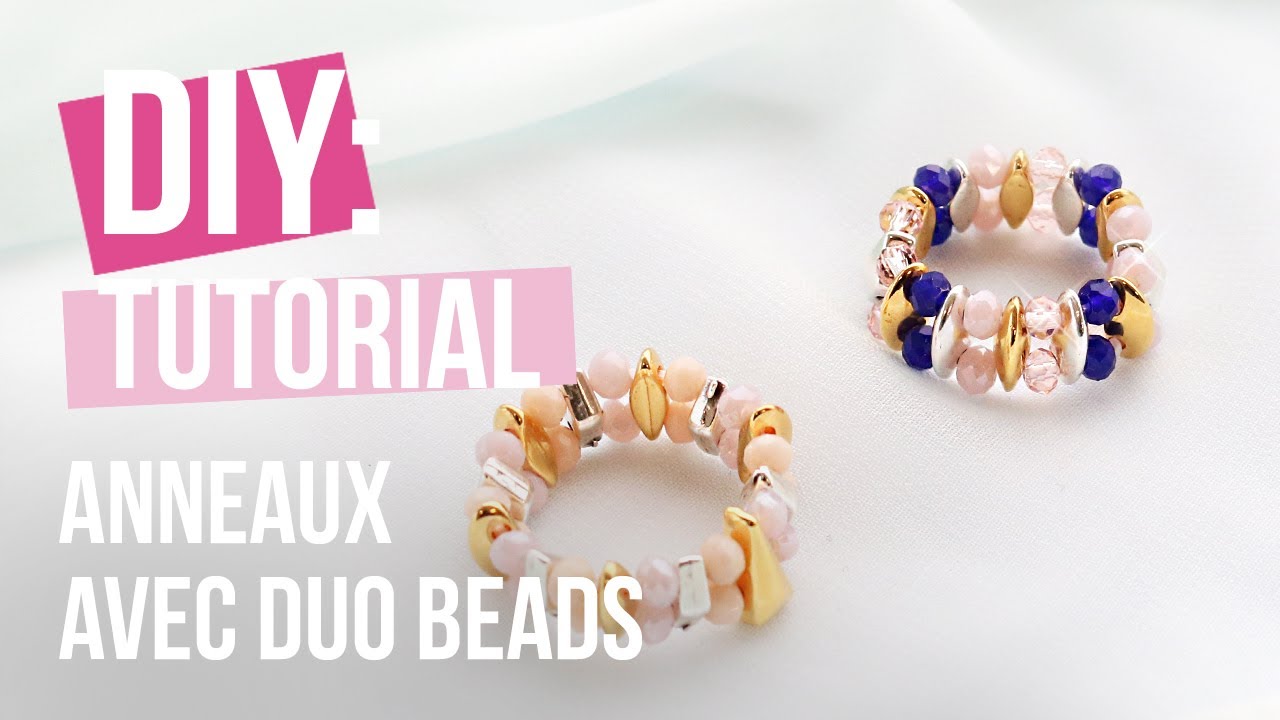 Bijoux à faire soi-même : Bagues avec des perles Duo Beads ♡ DIY