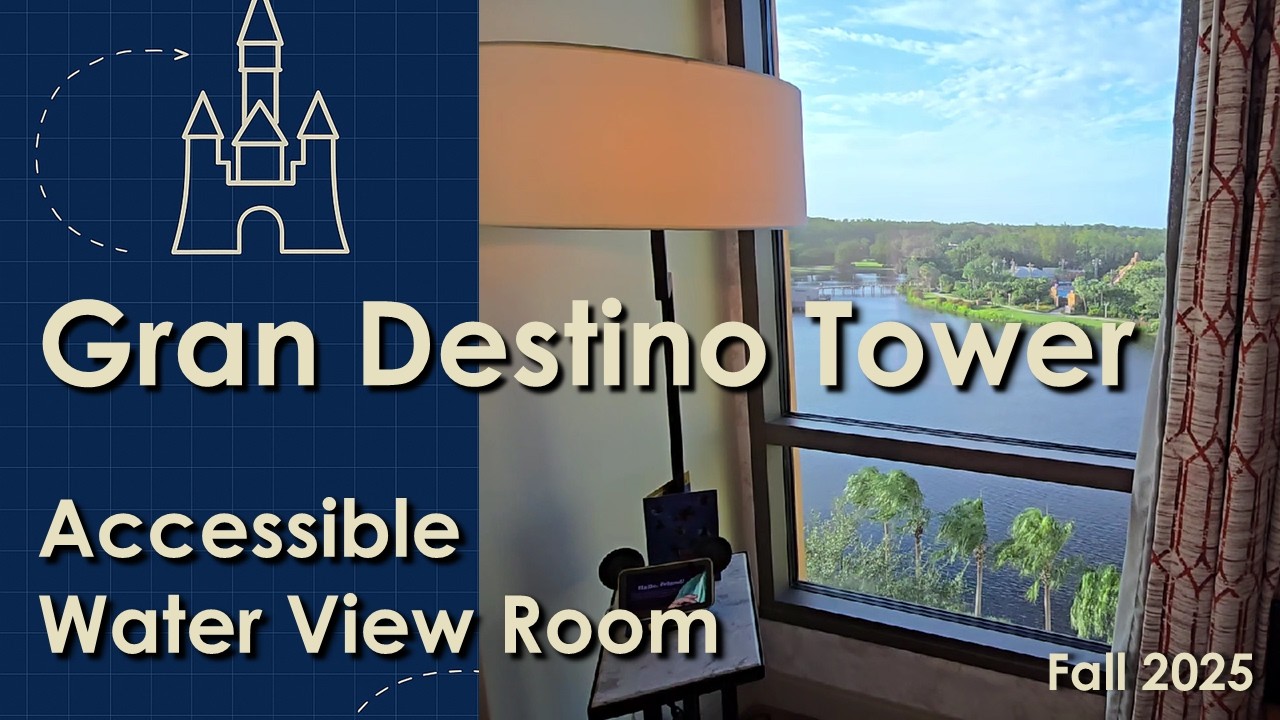 Disney's Coronado Springs Accessible Water View Room | Gran Destino Tower | Full Tour