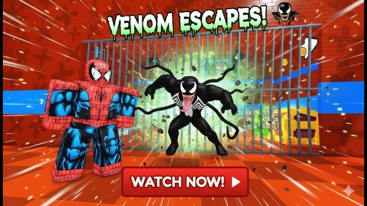 THE MOST EVIL VENOM Prison Run! Obby Gameplay #roblox #obby #robloxgames #kpopdemonhunters