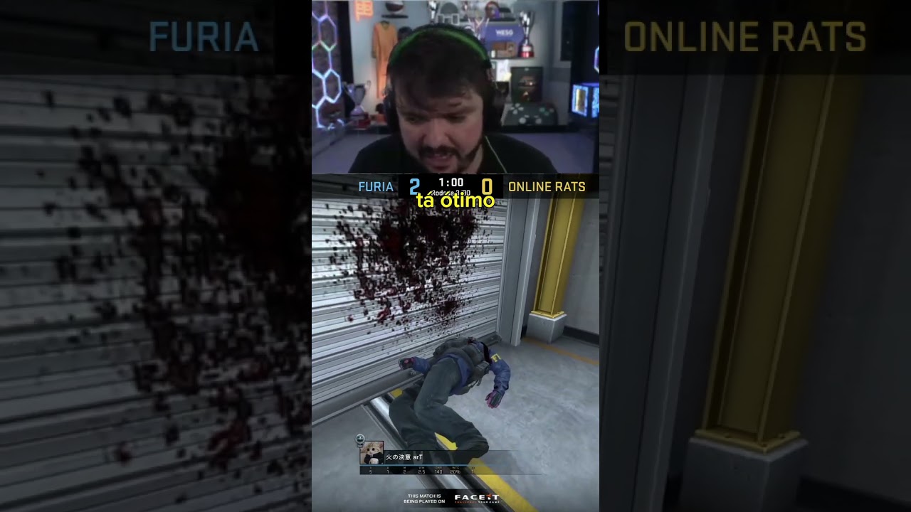 TECO TECO DO ART NA NUKE PASSA NADA! #csgo #furia #furiagg #shorts #gaules #gaulesclips #gaulestv