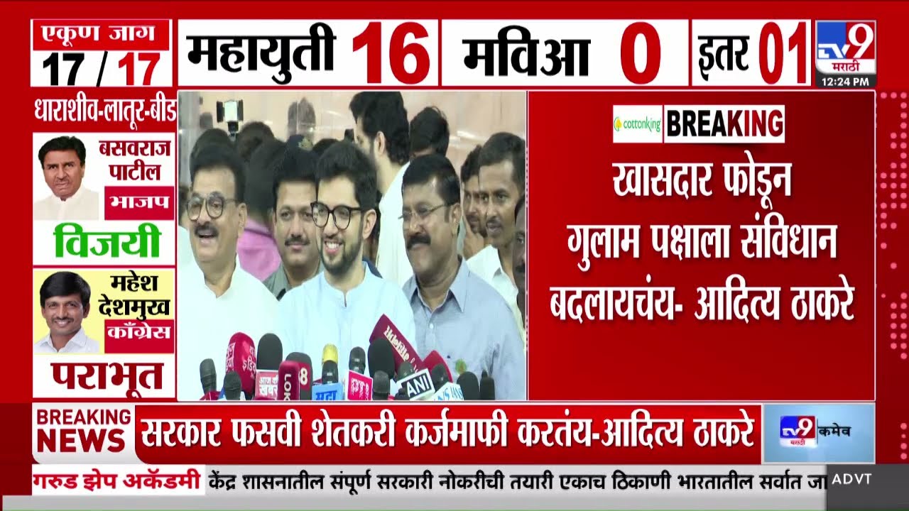 Aditya Thackeray | 'भाजपच्या चेहऱ्यावर निवडणूक लढवून दाखवावी, आम्ही पराभव करू'