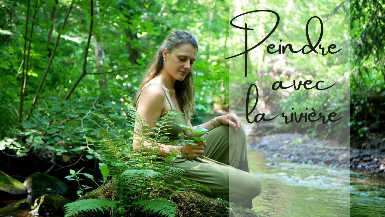 Journée peinture à la rivière avec mes aquarelles artisanales