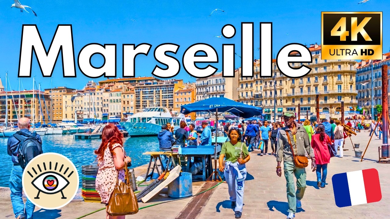 Marseille FRANCE 🇫🇷 | WALKING TOUR | 3-hour walking tour through HISTORY and ART ✨