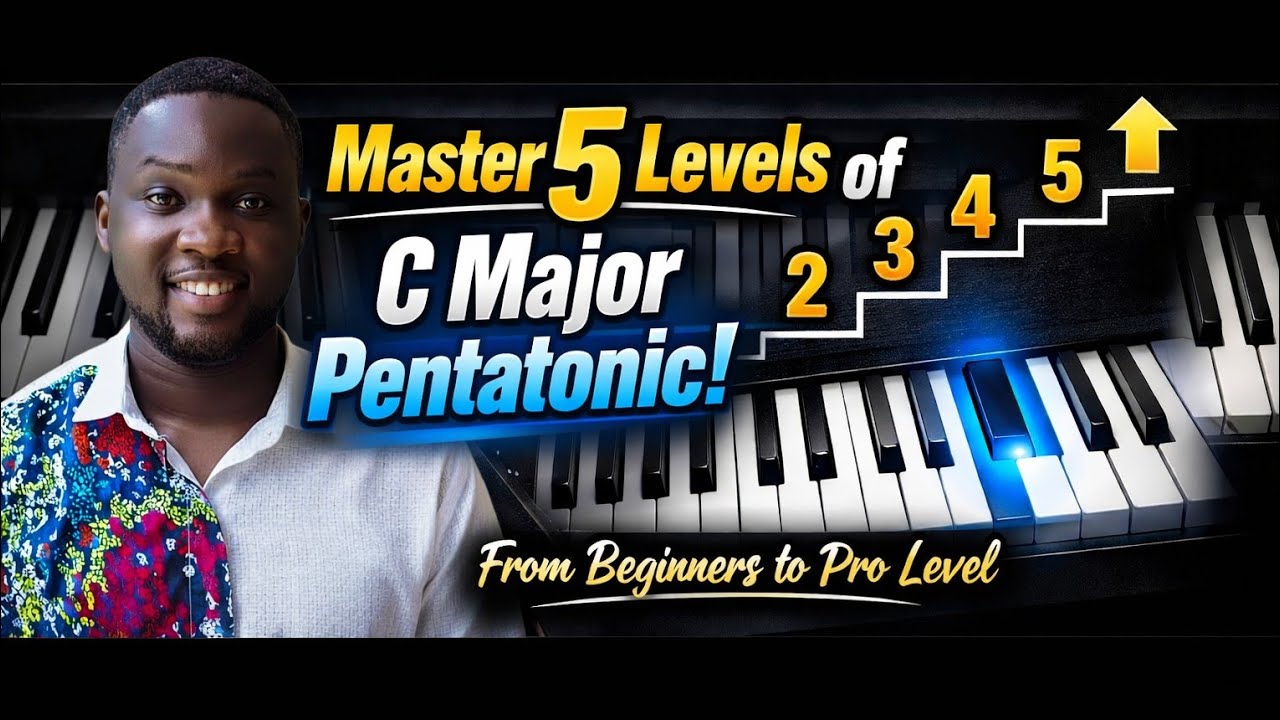 How to play these 5 levels of the C Major Pentatonic Scale