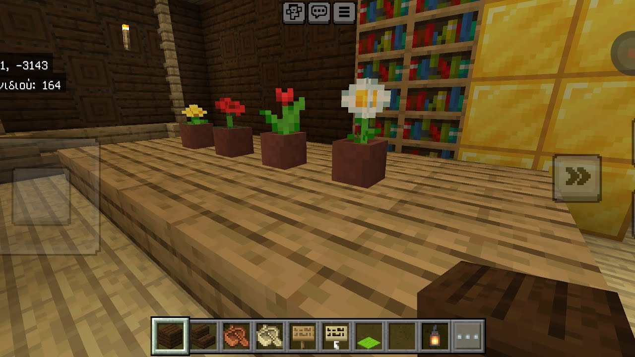 Vlog 4-I made a gaming room (1st floor)&a portal room (main floor) in my Woodland Minecraft Mansion
