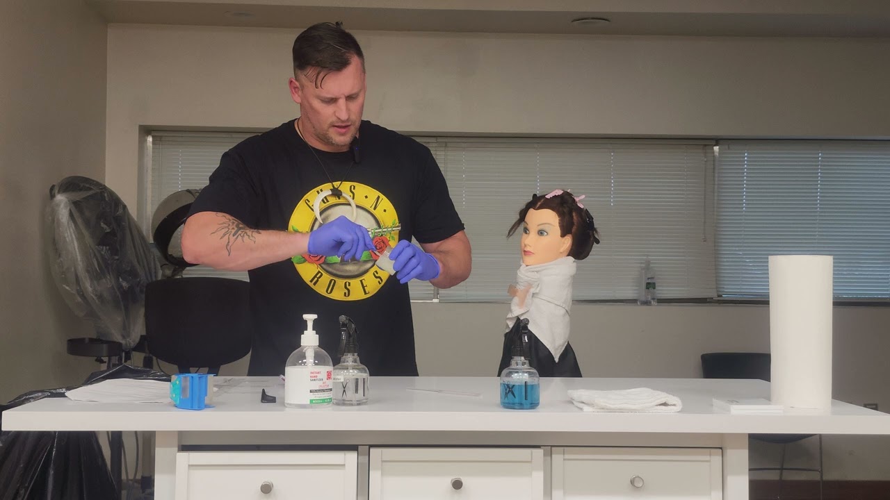 TDLR Class A Barber Practical Exam Chemical Application Preparation English