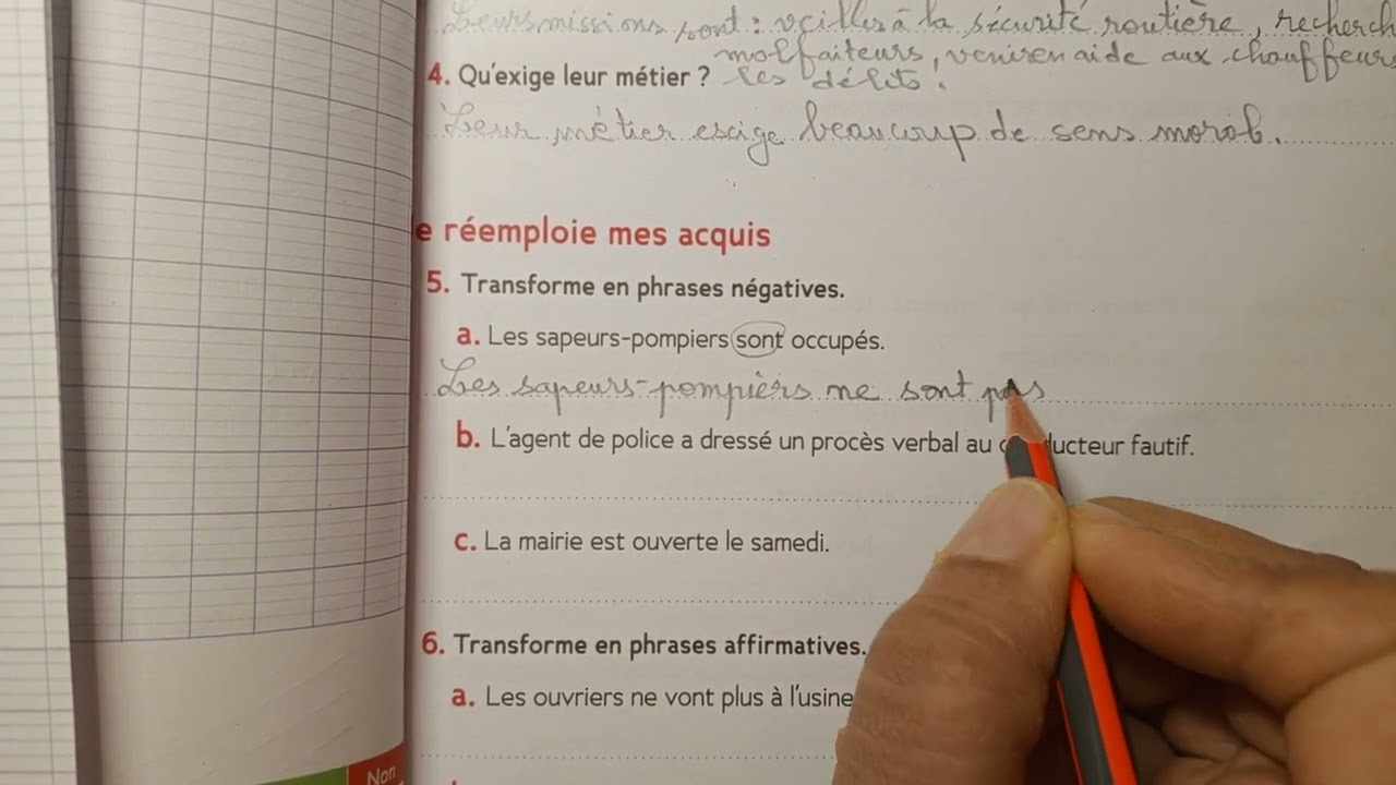CE2 : Bilan: Les gardiens de la paix page 47 cahier d' activités. Le trésor des mots