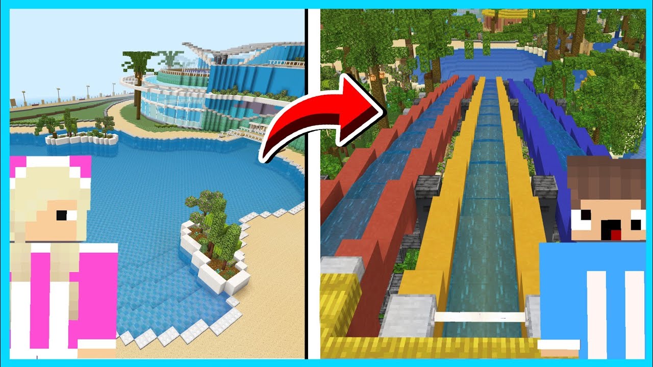 MIPAN & ZUZUZU Menemukan Dunia Kolam Renang Paling Besar Di Minecraft!