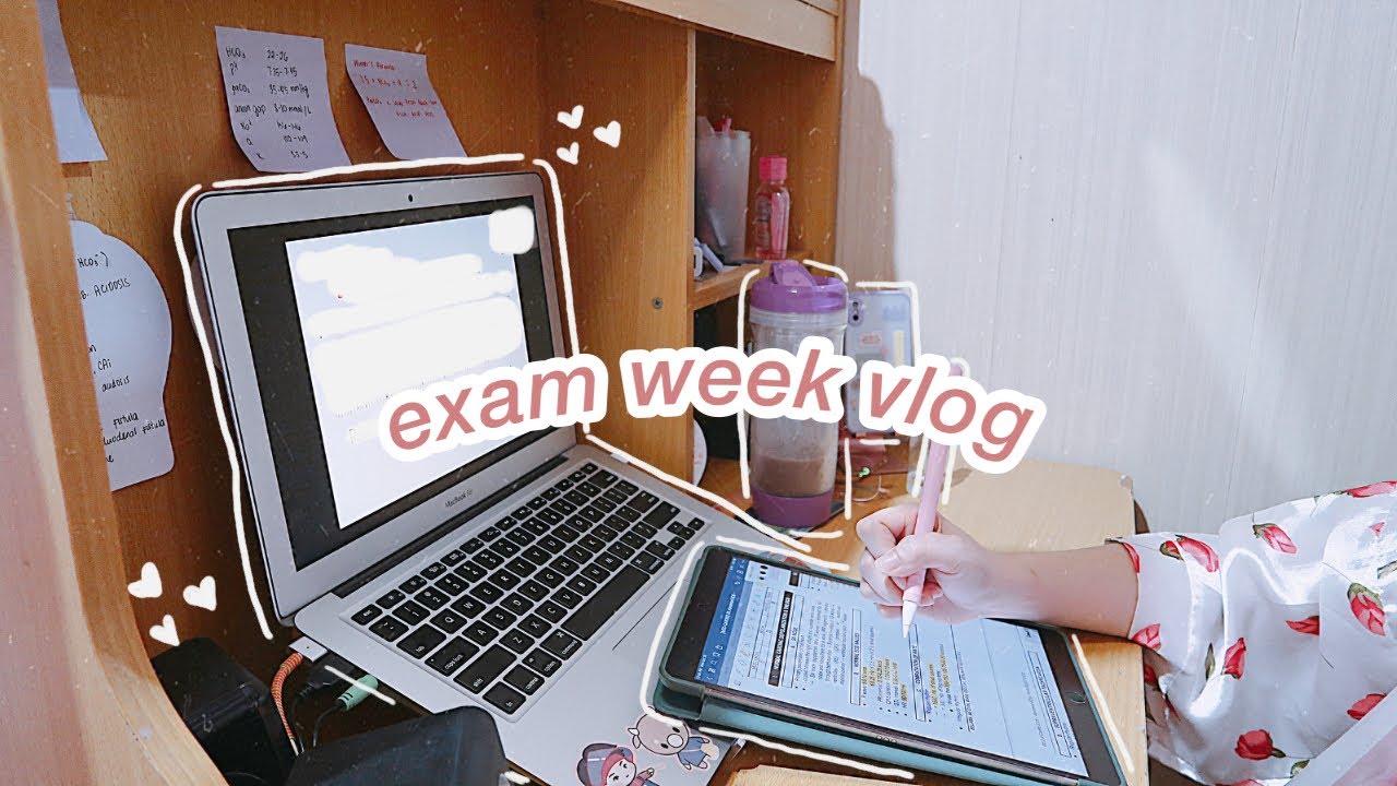 MED SCHOOL FROM HOME: exam week vlog | ust med