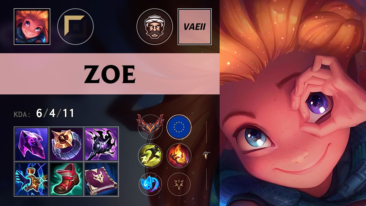 (3BL VAEII) Zoe Top vs Sion - EUW Grandmaster Patch 26.11