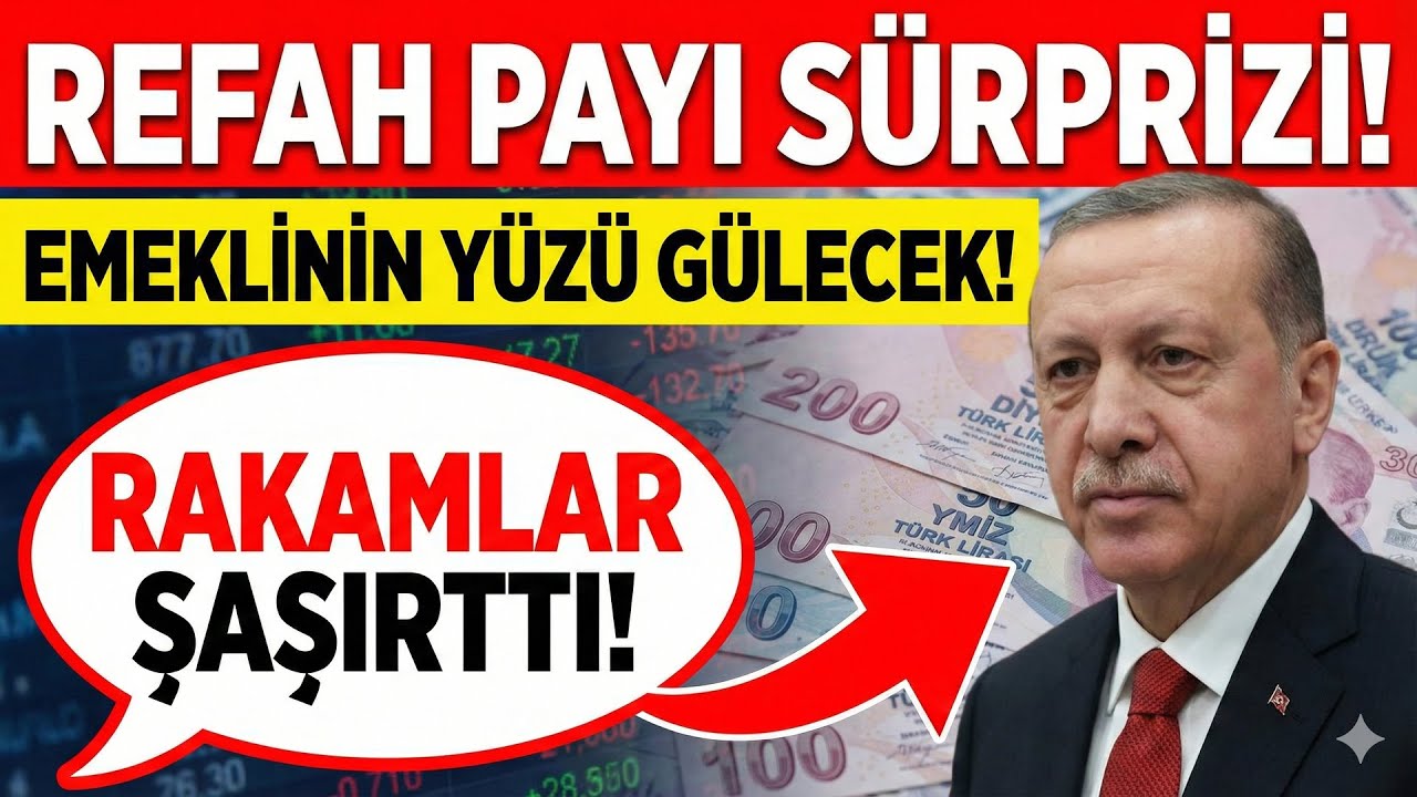 Emekliye Yılın Kıyağı! Refah Payı Eklendi! Zam Oranı Uçtu!