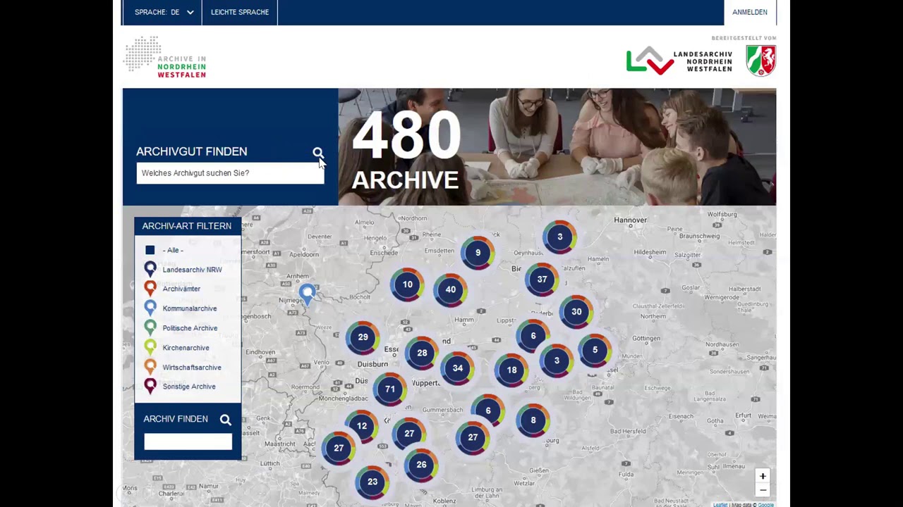 EINFÜHRUNG IN DAS NEUE ARCHIVPORTAL NRW