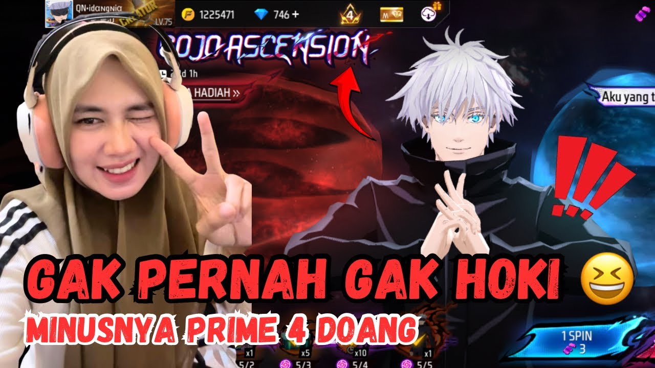 600 DM DOANG !!! LELUHUR FF SPIN BUNDLE GOJO