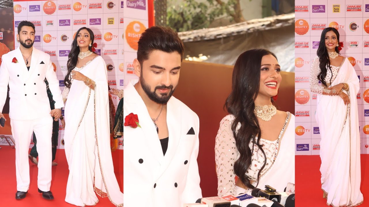 Rohit Suchanti Aishwarya Khare Together ❤️ At Zee Rishtey award 2024 in Mumbai