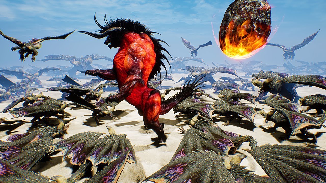 Ark BEHEMOTH vs 200 NERGIGANTE! Epic Monster Battles - Ark Survival Evolved