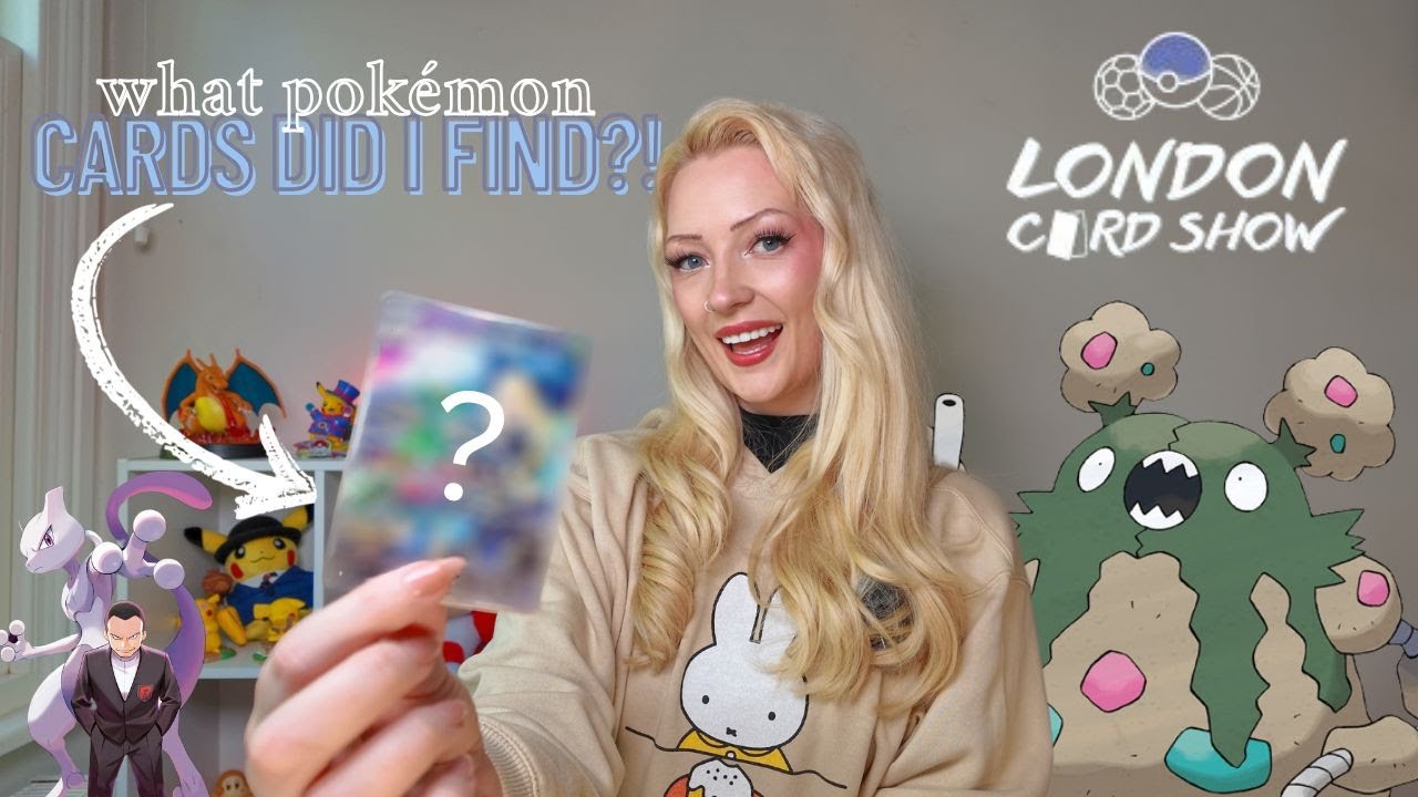Chasing Cynthia & Mr. Mime at the London Card Show! | Pokémon Vlog