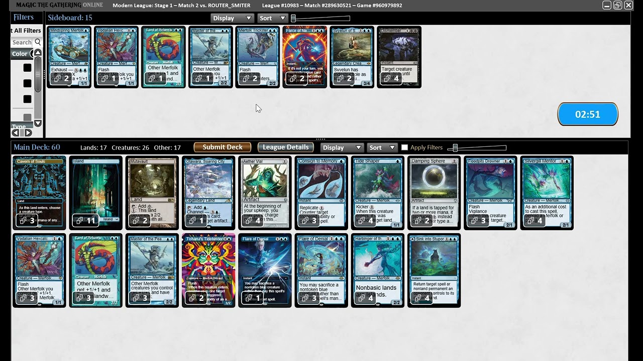 PAENG_PAENG MTGO MODERN MERFOLK vs ELDRAZI TRON 04 September 2026