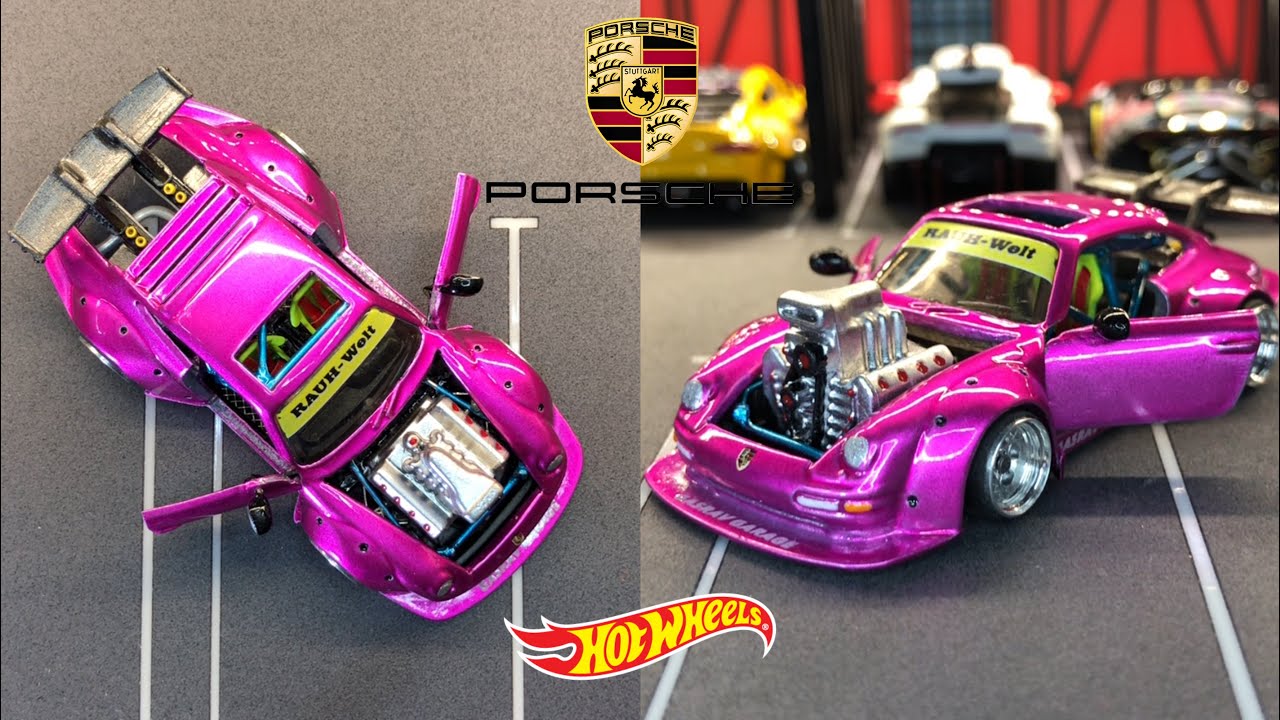Making Process and Cinematic Video - Porsche Carrera '96 RWB X LBWK Custom Hot wheels