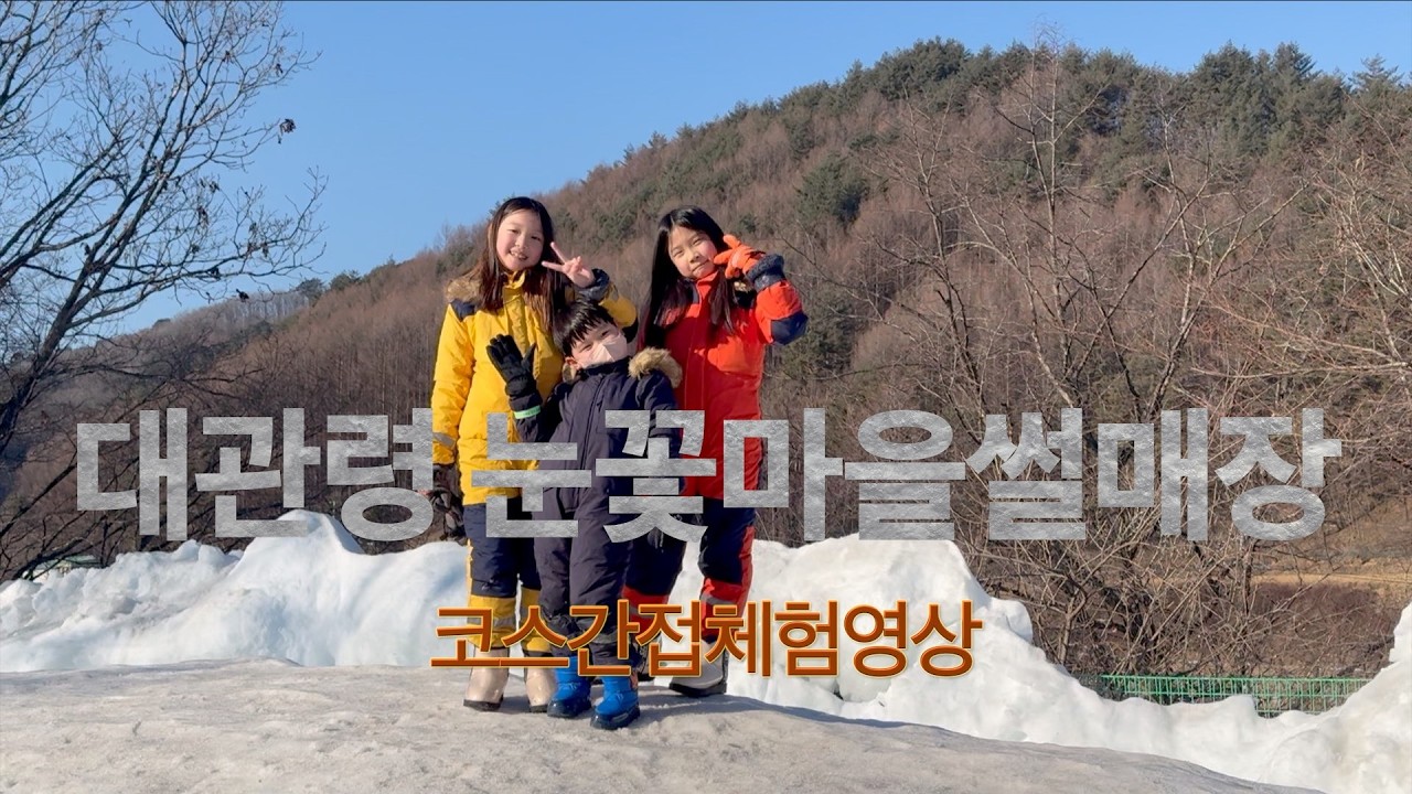 대관령 눈꽃마을썰매장 둘러보기
