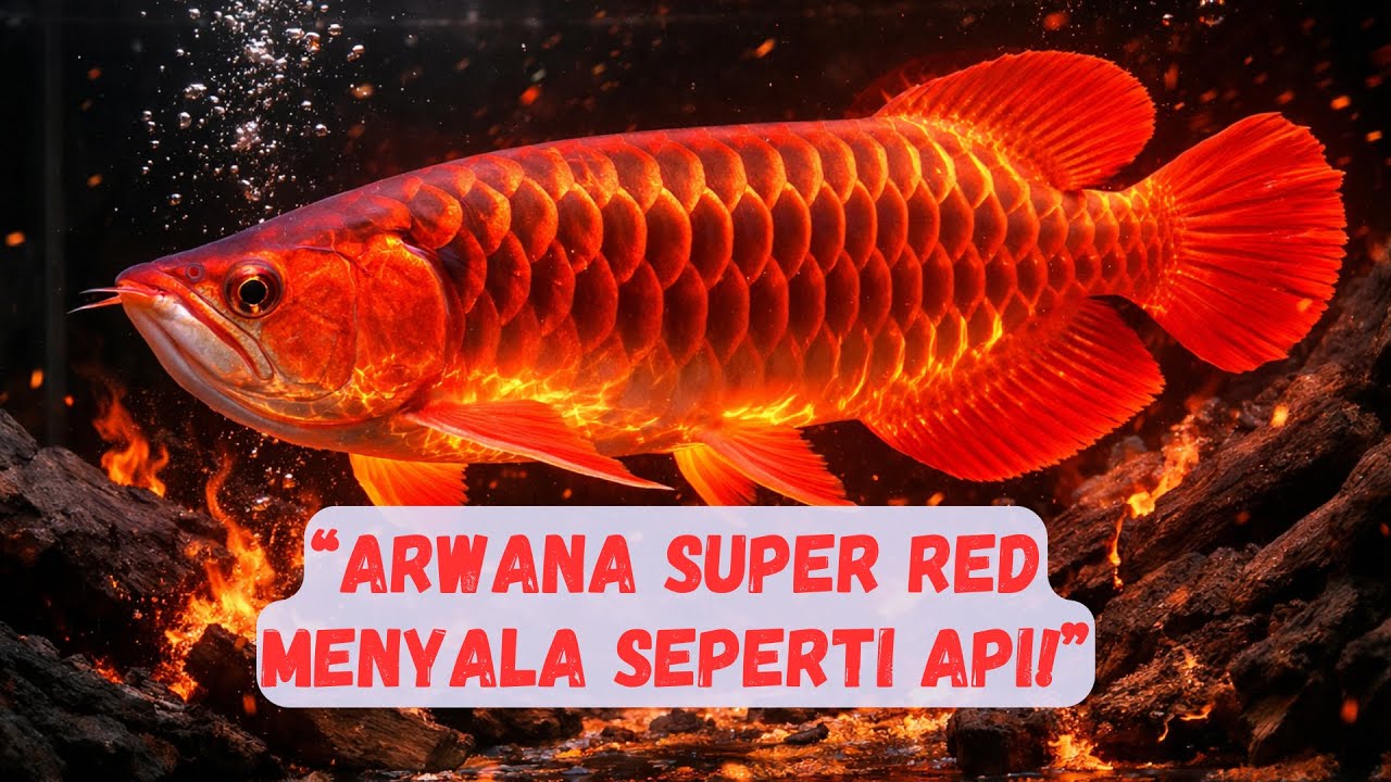 Bukan Filter! Ikan "LEGENDA ARWANA SUPER RED" Ini Menyala Seperti Api di Dalam Akuarium!