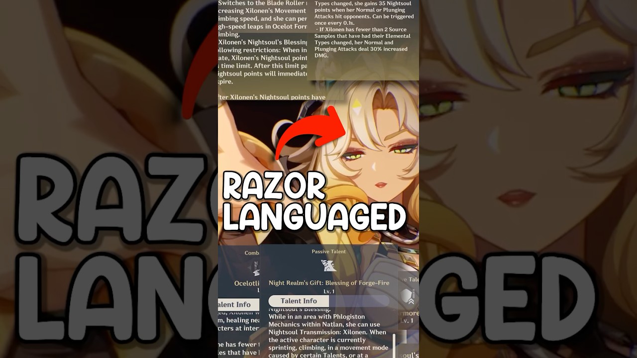 XILONEN&rsquo;S KIT but it&rsquo;s RAZOR LANGUAGE.