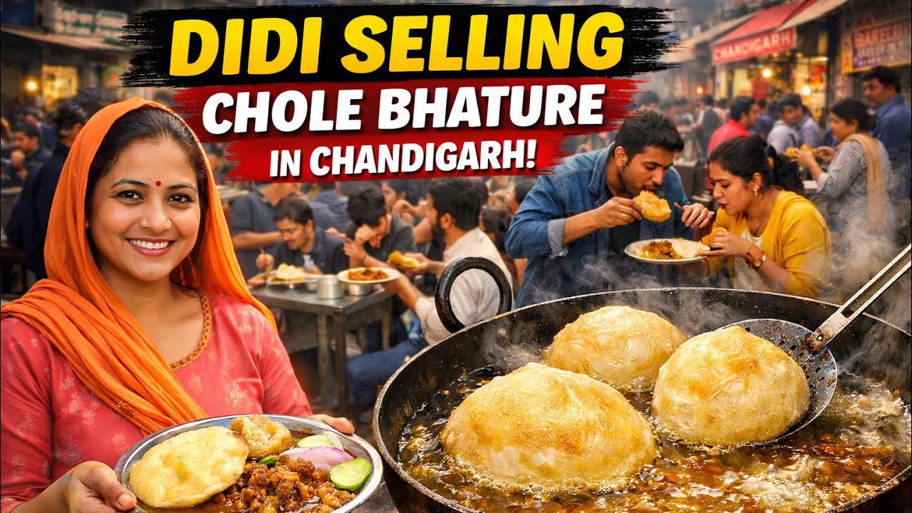 CHANDIGARH Most Famous CHOLE BHATURE | STREET FOOD INDIA
