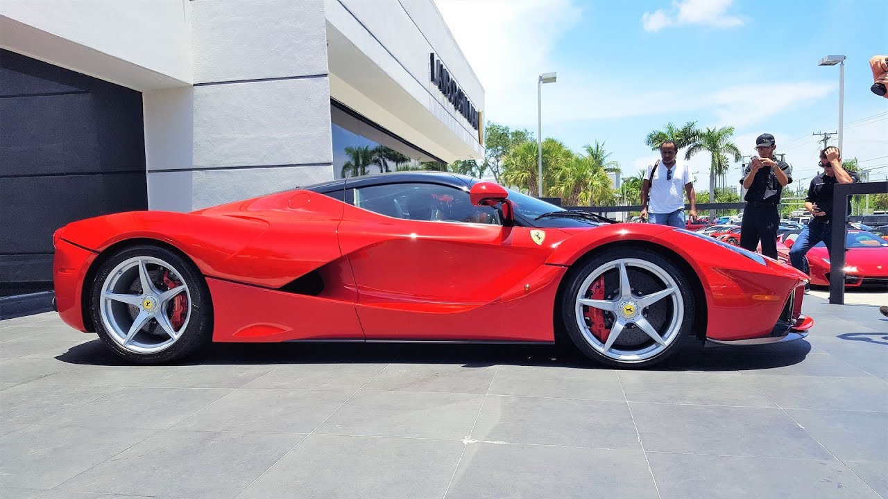 Ferrari LaFerrari Delivery to Prestige Imports Miami BRO I'M IN LOVE!!! Start up acceleration revs