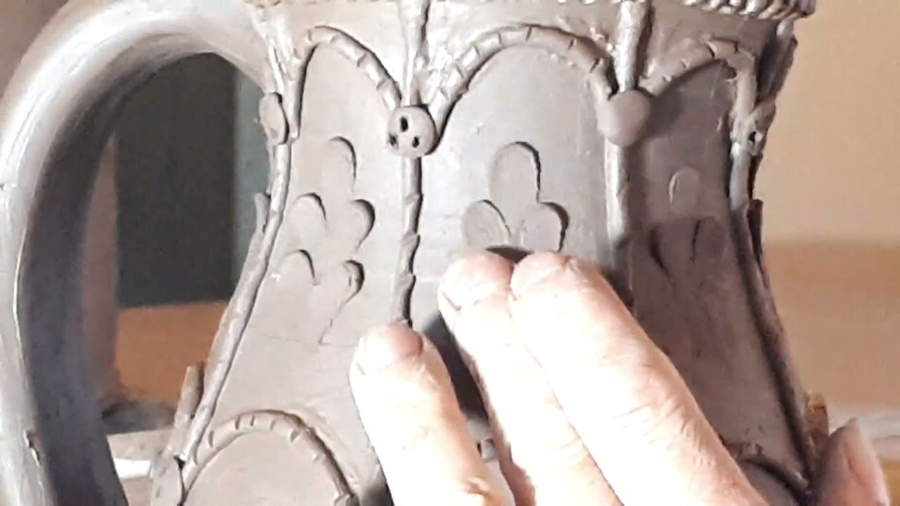 Fitch & McAndrew Slipware Potters, Online Exhibition VI. Doug Fitch talks about decorating jug