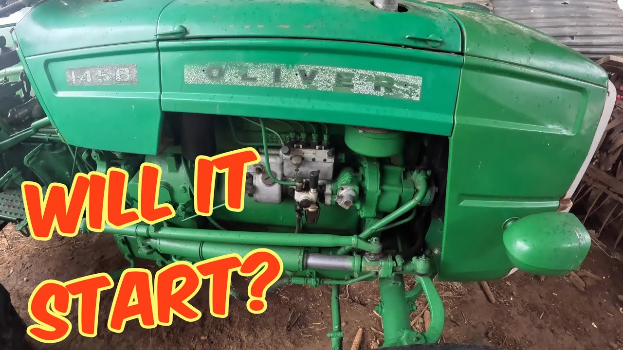 WILL IT START??? “Freddie” the Oliver 1450 gets a try at running again. 