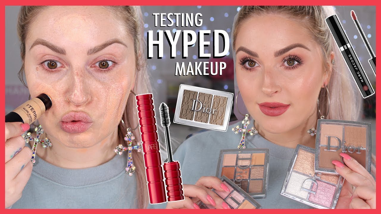 Testing HYPED Makeup 💕🤯 Full Face LUXURY & HIGH END First Impressions