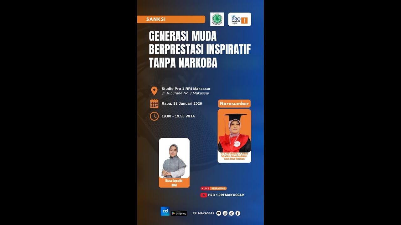 Generasi Muda Berprestasi Inspiratif Tanpa Narkoba - Rabu, 28 Januari 2026